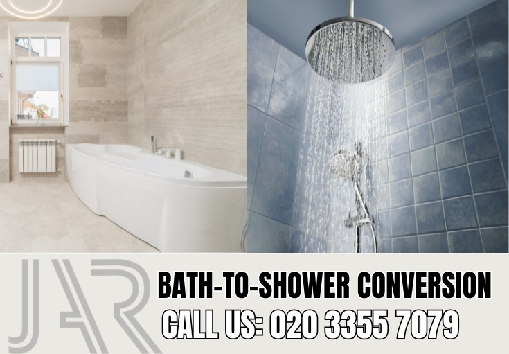 Bath to Shower Conversion by Hampstead Bathroom Fitters