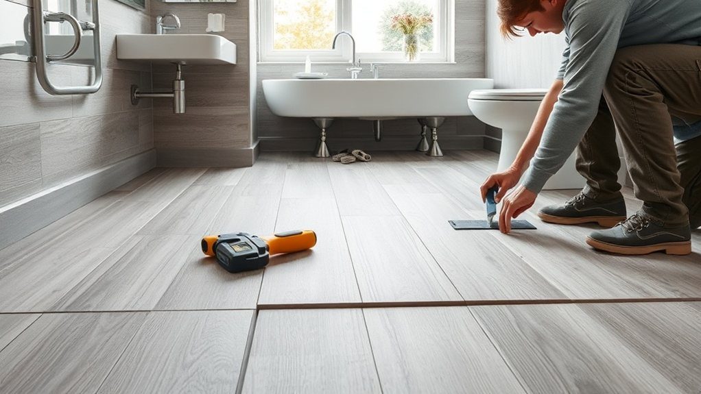 Bathroom Flooring Installation in Hampstead